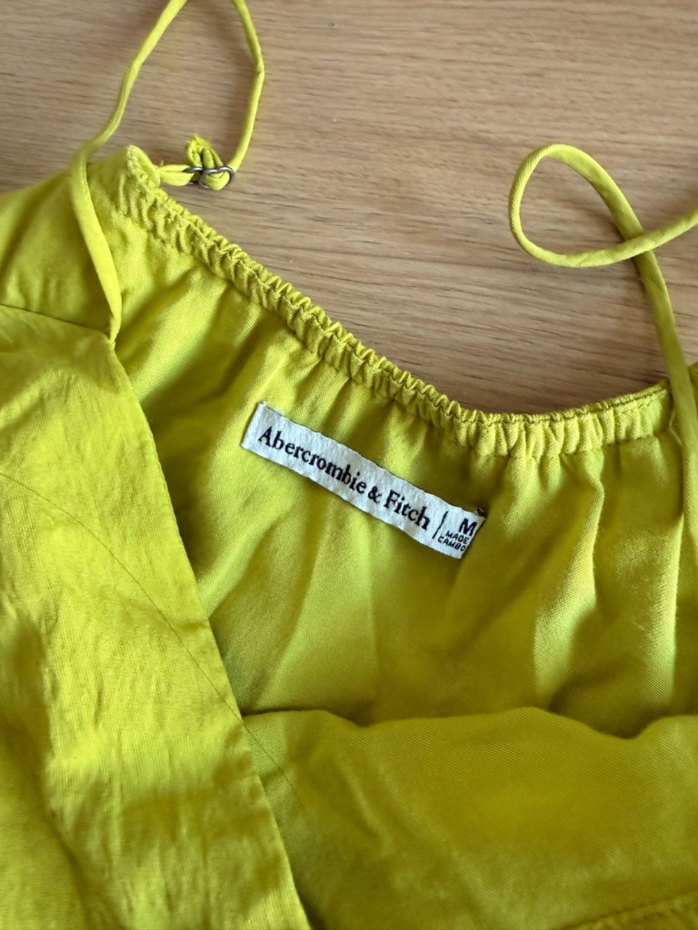 Abercrombie & Fitch Neon Lime Spaghetti Strap Camisole